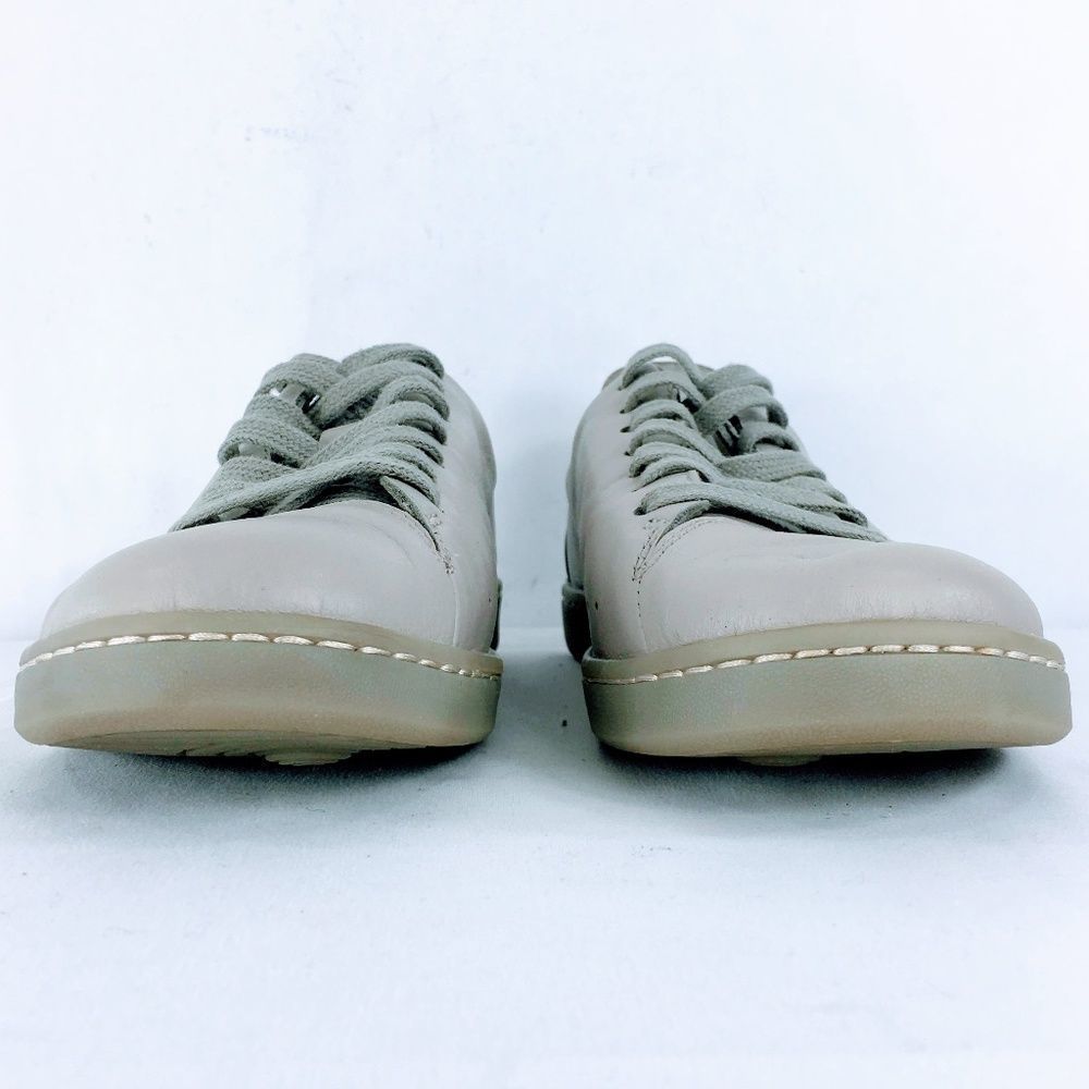 Clarks Nathan Lace Men Sneakers Gray Leather Active Air Venting Comfy Sz 7.5 - Picture 2 of 9